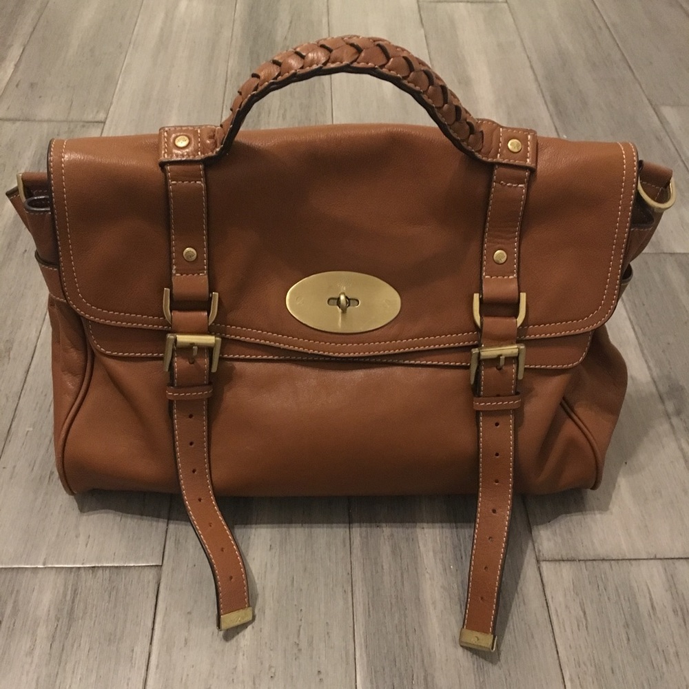 Mulberry Alexa Satchel in tan